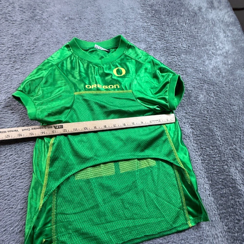 Pets First Oregon Ducks Dog Jersey XL Green Excellent NCAA UofO #00 Shirt